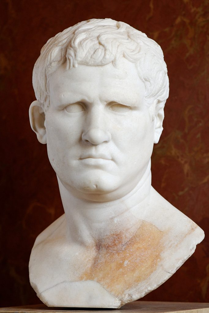 A bust of Portrait of Vipsanius Agrippa, circa 25–24 BCE