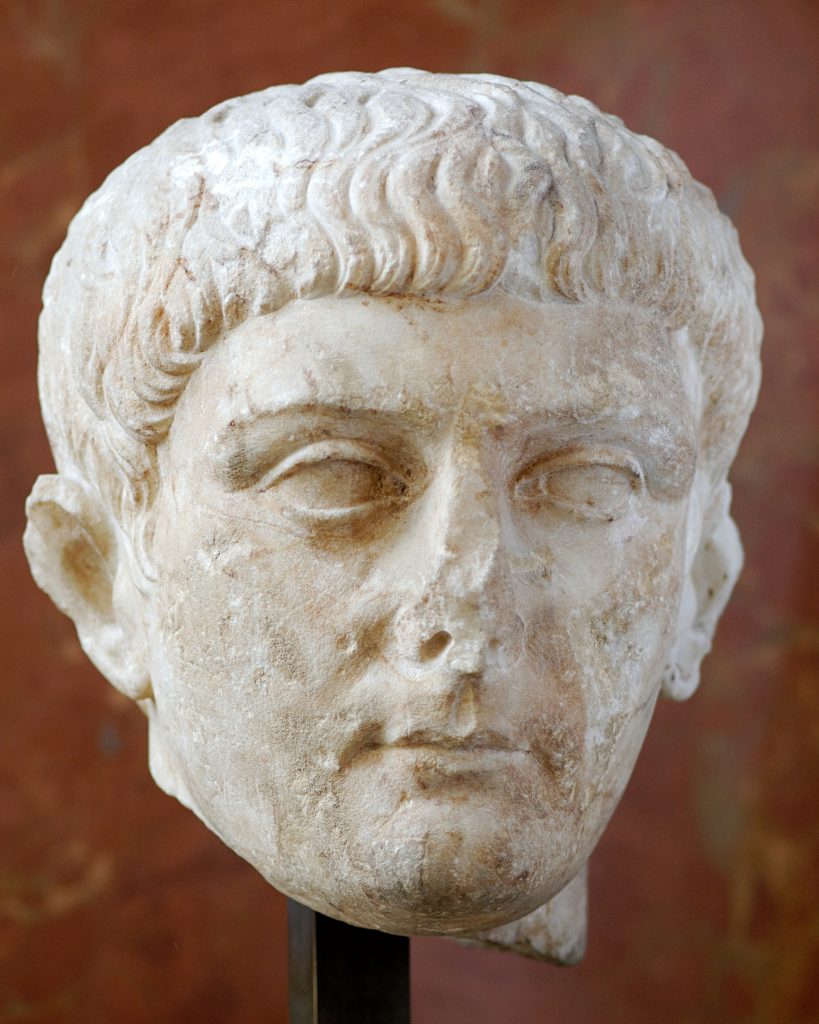 Nero Claudius Drusus in Parian marble, circa 9 BCE–2 CE.